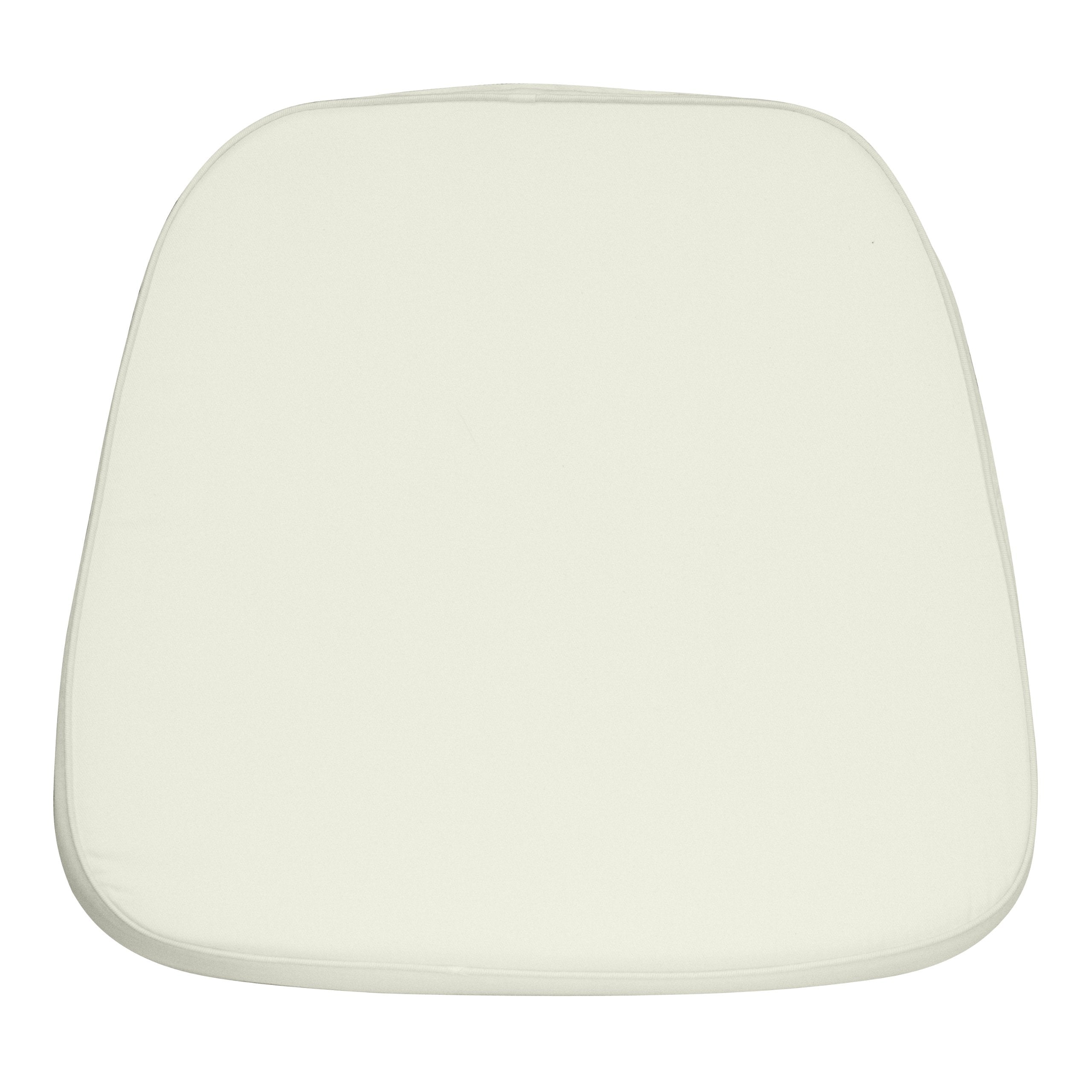 Flash Furniture Louise Soft Ivory Fabric Removable Chiavari Chair Cushions For Special Event Chairs